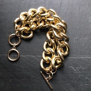 Gold Tone Super Chunky Bracelet
